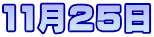 11月２５日