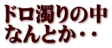 ドロ濁りの中 なんとか・・