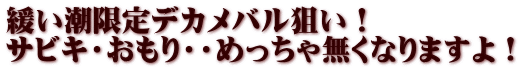 緩い潮限定デカメバル狙い！ サビキ・おもり・・めっちゃ無くなりますよ！