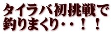 タイラバ初挑戦で 釣りまくり・・！！