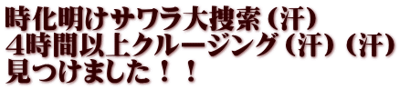 時化明けサワラ大捜索（汗） 4時間以上クルージング（汗）（汗） 見つけました！！